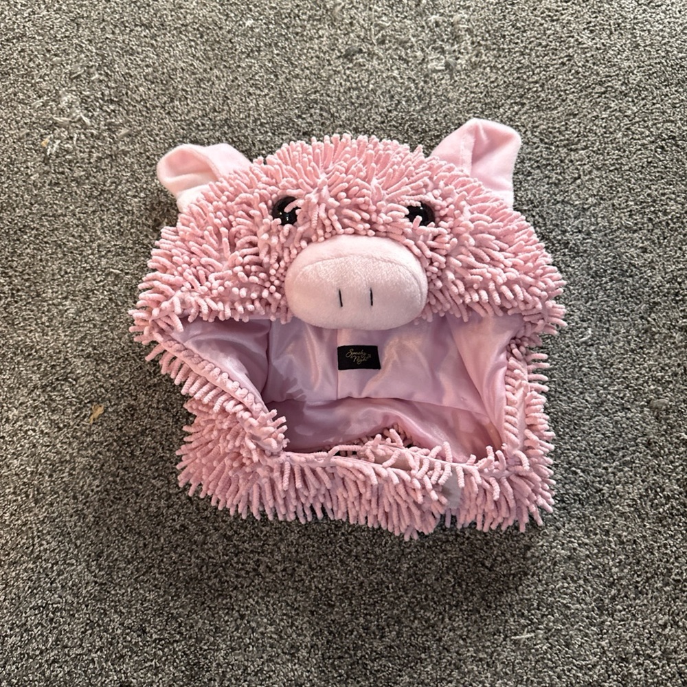 Adult Piggly Wiggly Costume Mask Cosplay Head Cap Pink One Size by Spooky Nights